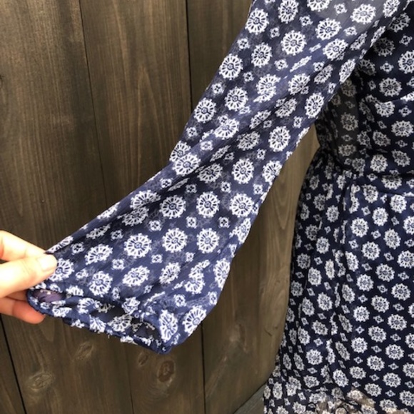 Band Of  Gypsies Blue Romper Sz M - Picture 9 of 11